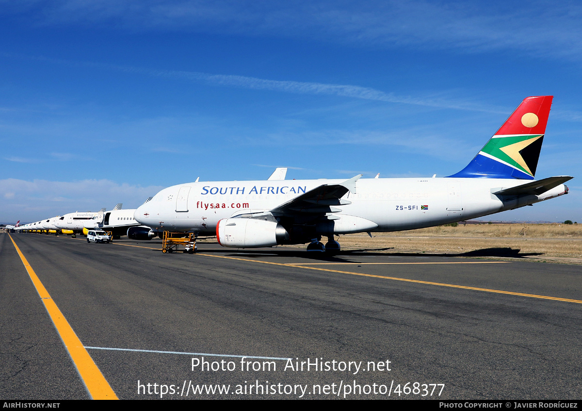 Aircraft Photo of ZS-SFI | Airbus A319-131 | South African Airways | AirHistory.net #468377