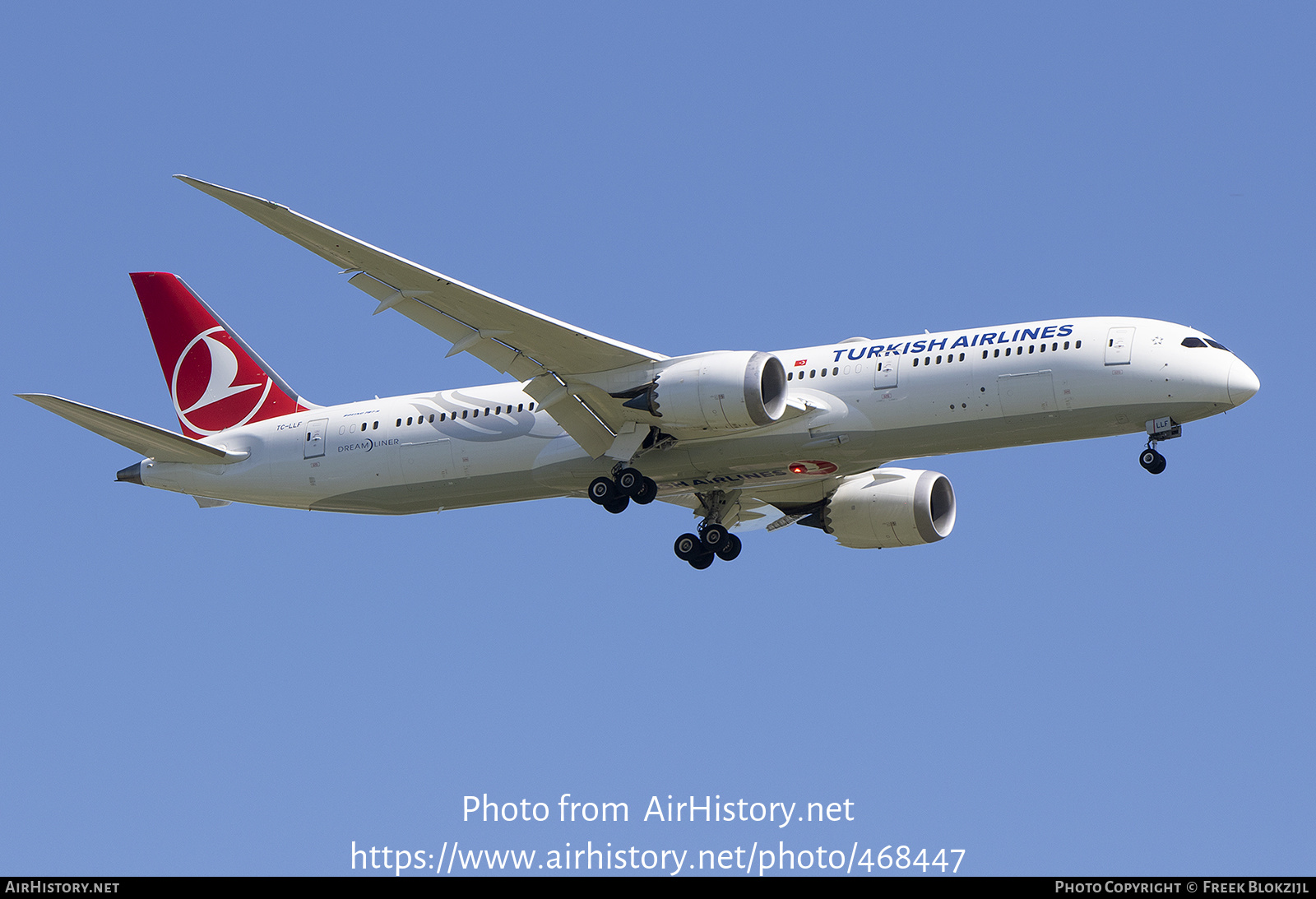 Aircraft Photo of TC-LLF | Boeing 787-9 Dreamliner | Turkish Airlines | AirHistory.net #468447