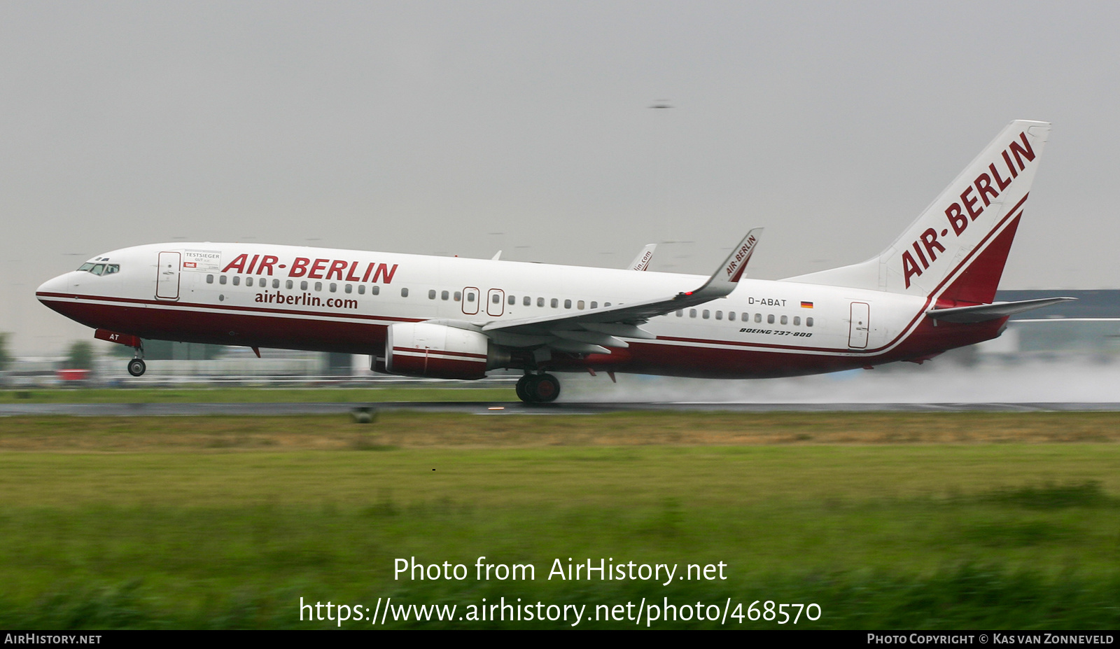 Aircraft Photo of D-ABAT | Boeing 737-86J | Air Berlin | AirHistory.net #468570