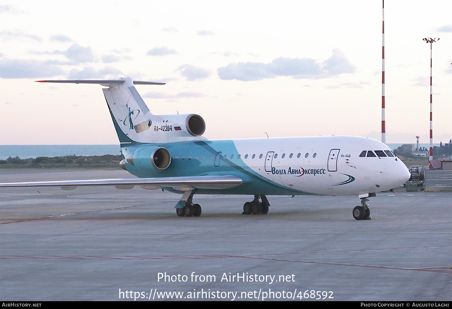 Aircraft Photo of RA-42384 | Yakovlev Yak-42D | Volga Aviaexpress | AirHistory.net #468592