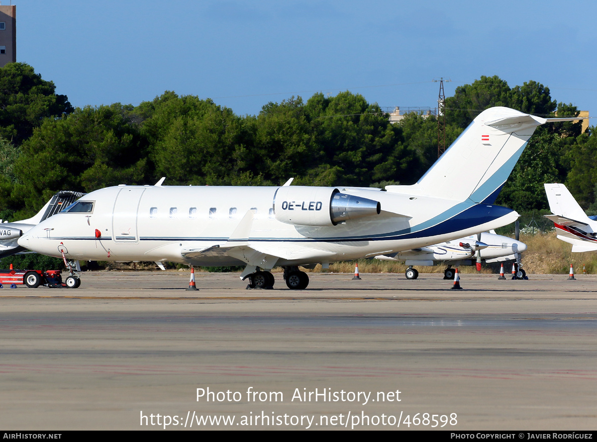 Aircraft Photo of OE-LED | Bombardier Challenger 650 (CL-600-2B16) | AirHistory.net #468598