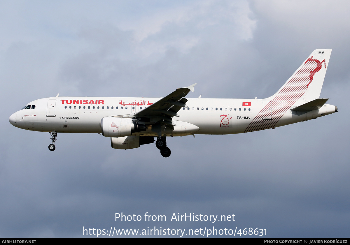 Aircraft Photo of TS-IMV | Airbus A320-214 | Tunisair | AirHistory.net #468631