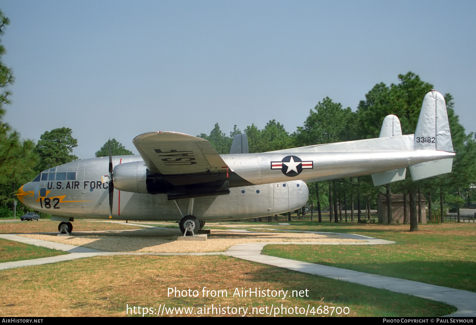 Aircraft Photo of 33182 | Fairchild C-119C Flying Boxcar | USA - Air Force | AirHistory.net #468700