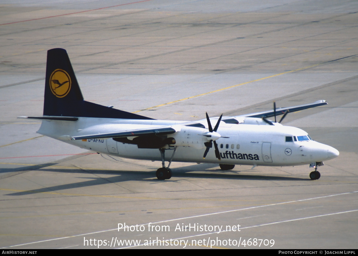 Aircraft Photo of D-AFKU | Fokker 50 | Lufthansa | AirHistory.net #468709