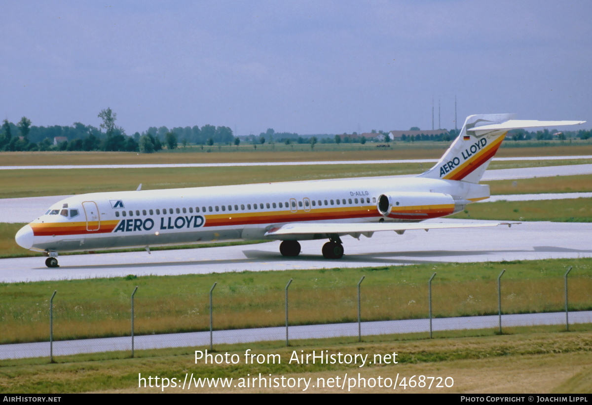 Aircraft Photo of D-ALLG | McDonnell Douglas MD-87 (DC-9-87) | Aero Lloyd | AirHistory.net #468720