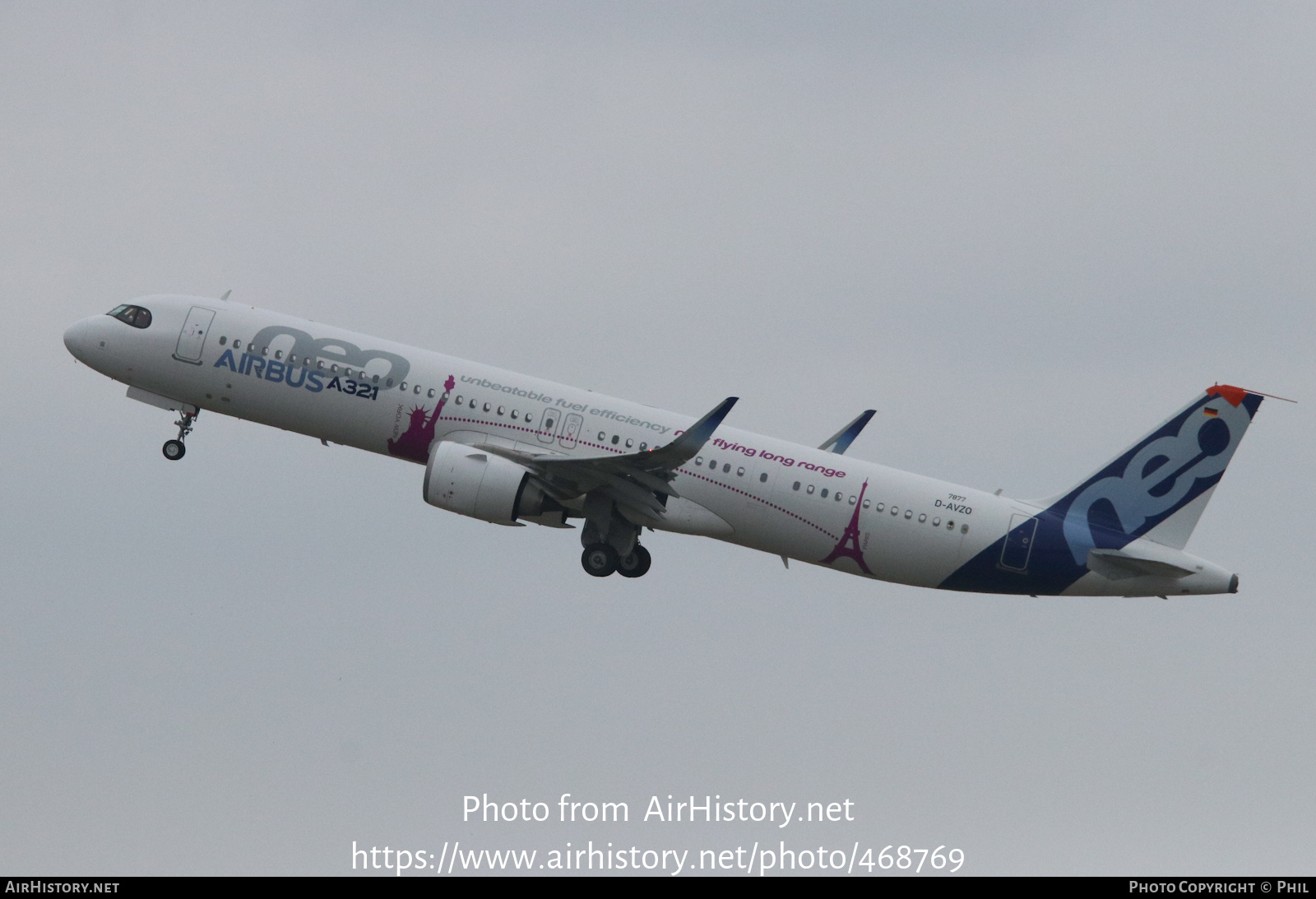 Aircraft Photo of D-AVZO | Airbus A321-251NX | Airbus | AirHistory.net #468769