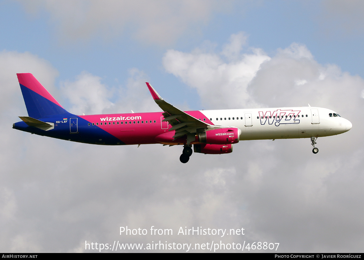 Aircraft Photo of HA-LXF | Airbus A321-231 | Wizz Air | AirHistory.net #468807