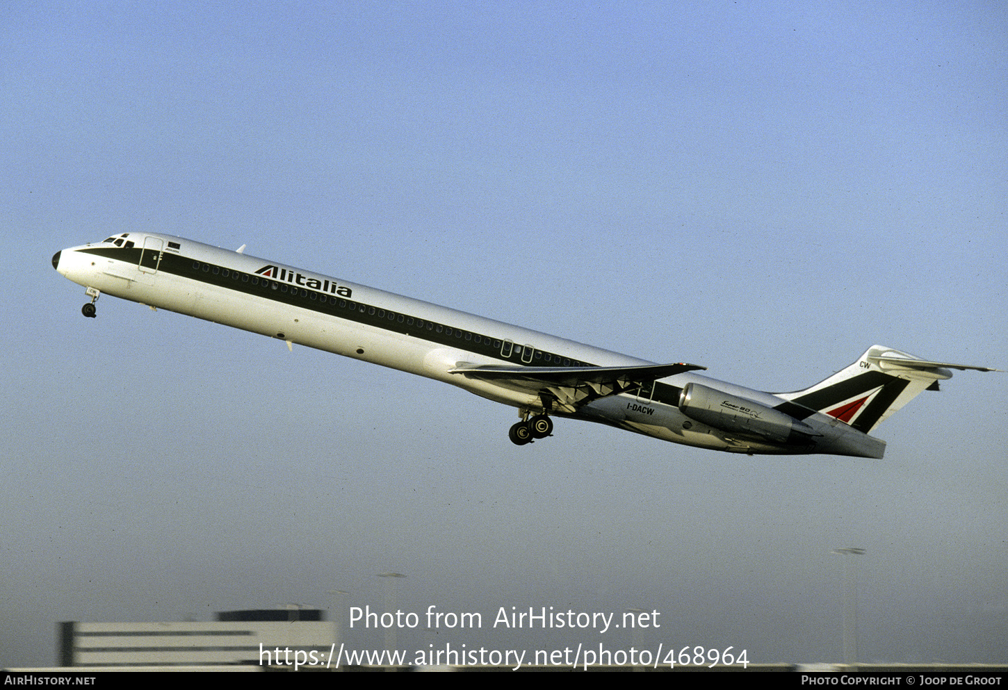 Aircraft Photo of I-DACW | McDonnell Douglas MD-82 (DC-9-82) | Alitalia | AirHistory.net #468964