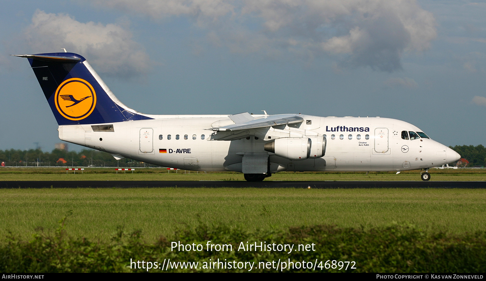 Aircraft Photo of D-AVRE | British Aerospace Avro 146-RJ85 | Lufthansa | AirHistory.net #468972