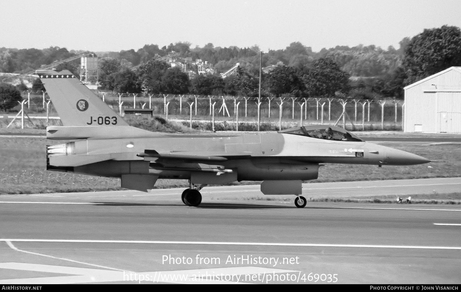 Aircraft Photo of J-063 | General Dynamics F-16A Fighting Falcon | Netherlands - Air Force | AirHistory.net #469035