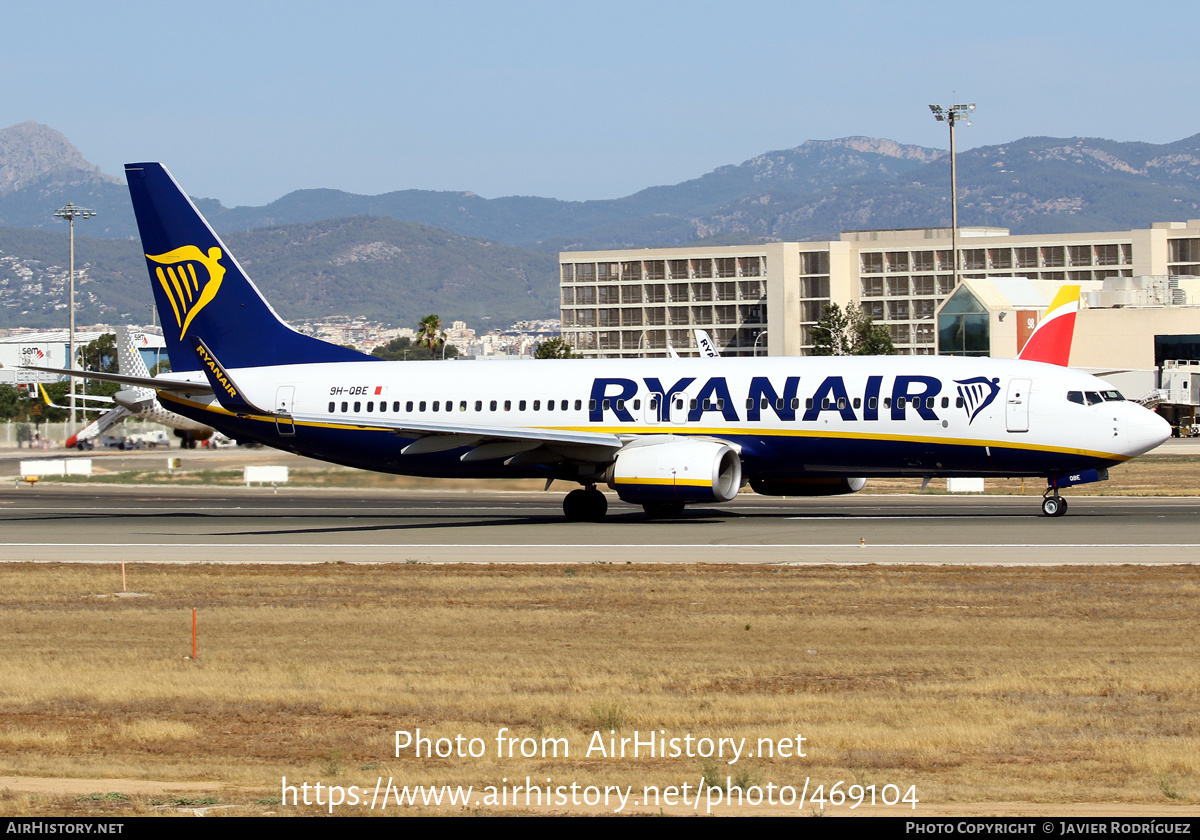 Aircraft Photo of 9H-QBE | Boeing 737-8AS | Ryanair | AirHistory.net #469104