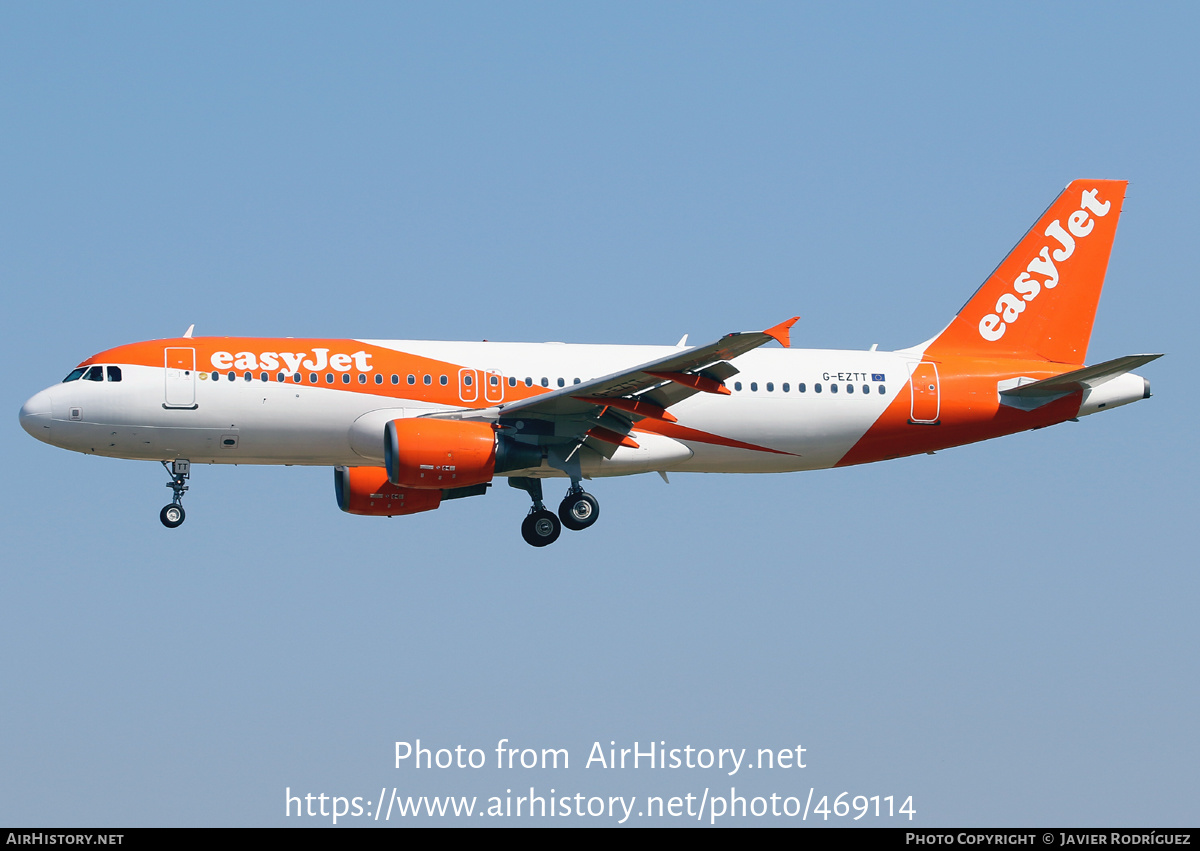 Aircraft Photo of G-EZTT | Airbus A320-214 | EasyJet | AirHistory.net #469114