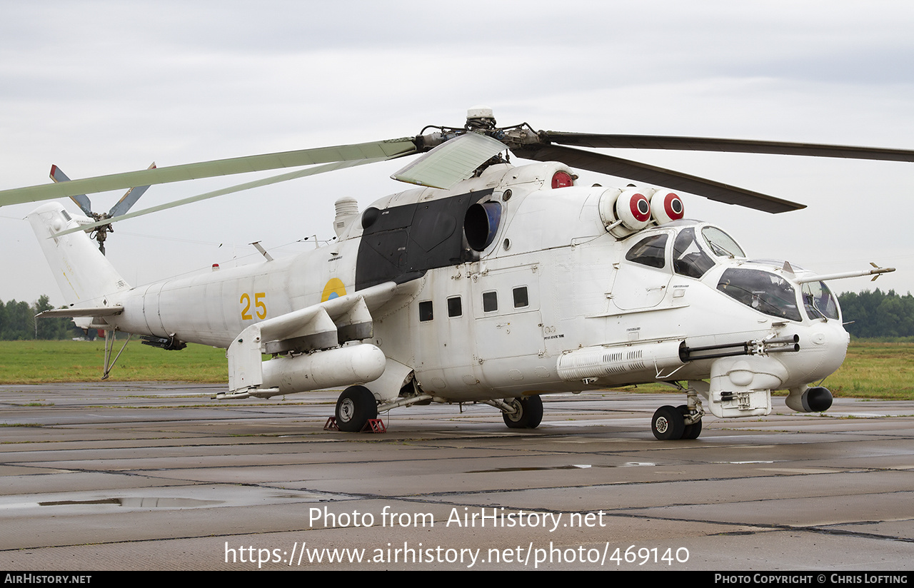 Aircraft Photo of 25 yellow | Mil Mi-24P | Ukraine - Army | AirHistory.net #469140