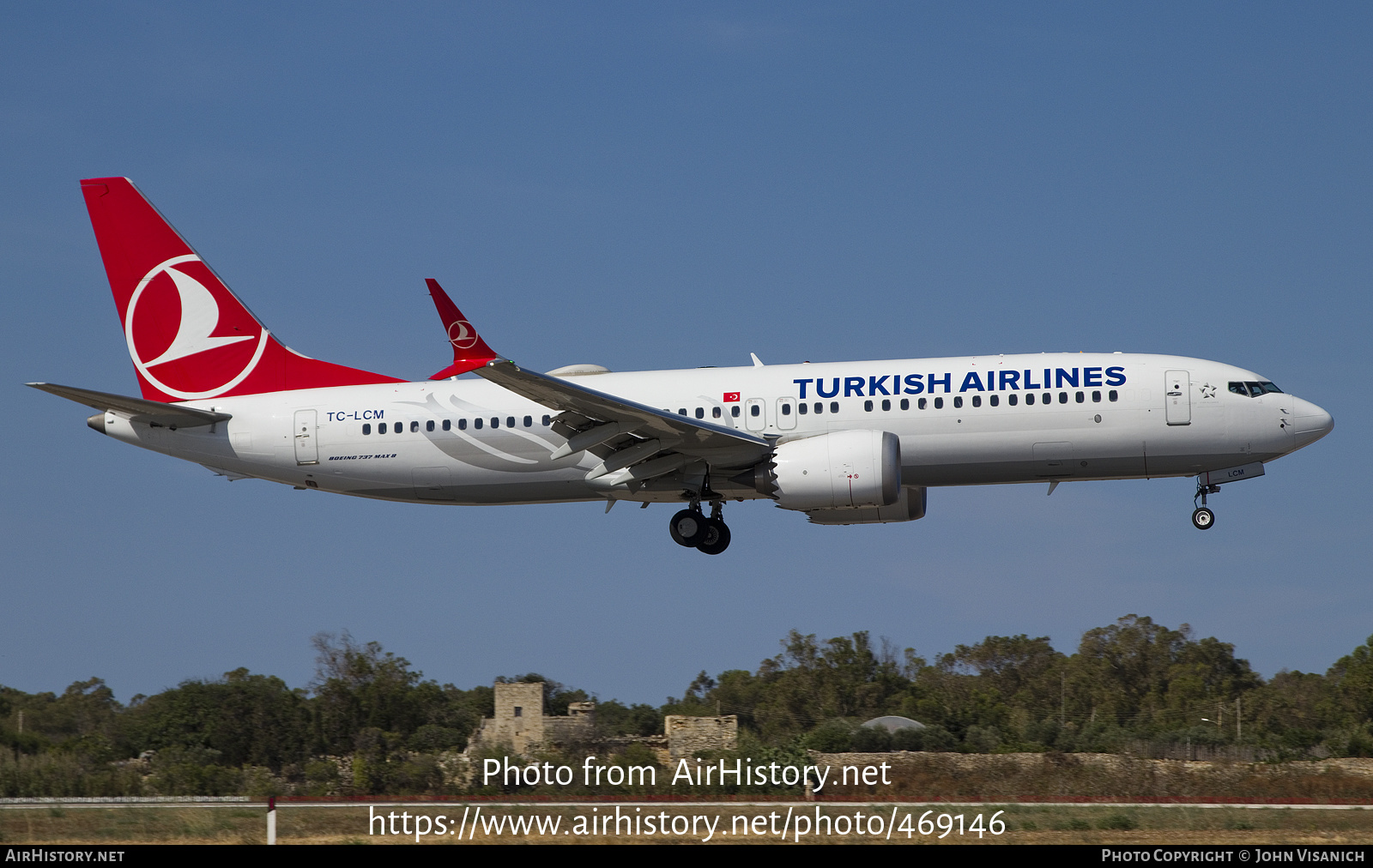 Aircraft Photo of TC-LCM | Boeing 737-8 Max 8 | Turkish Airlines | AirHistory.net #469146