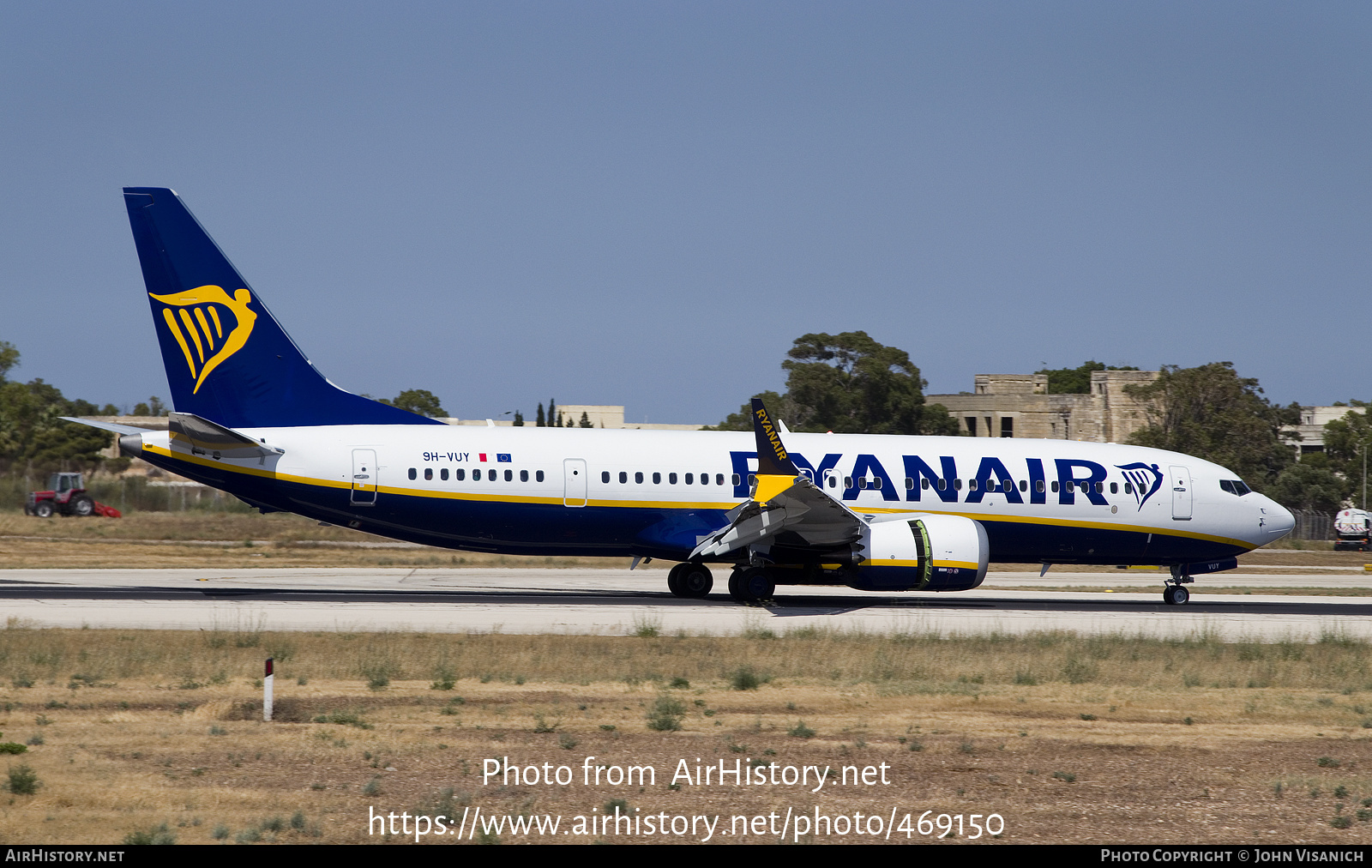 Aircraft Photo of 9H-VUY | Boeing 737-8200 Max 200 | Ryanair | AirHistory.net #469150