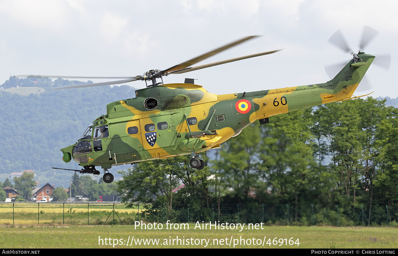 Aircraft Photo of 60 | Aerospatiale IAR-330L/SOCAT Puma | Romania - Air Force | AirHistory.net #469164