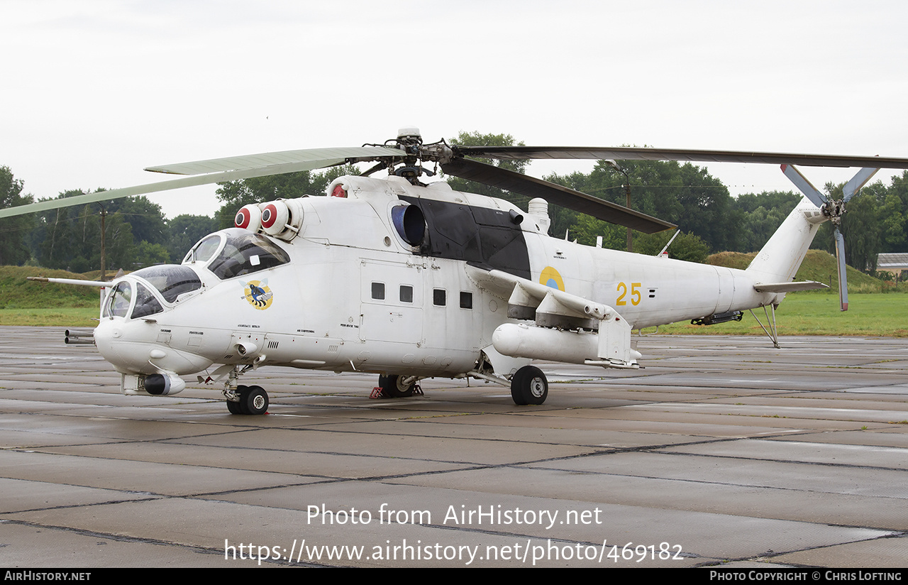 Aircraft Photo of 25 yellow | Mil Mi-24P | Ukraine - Army | AirHistory.net #469182