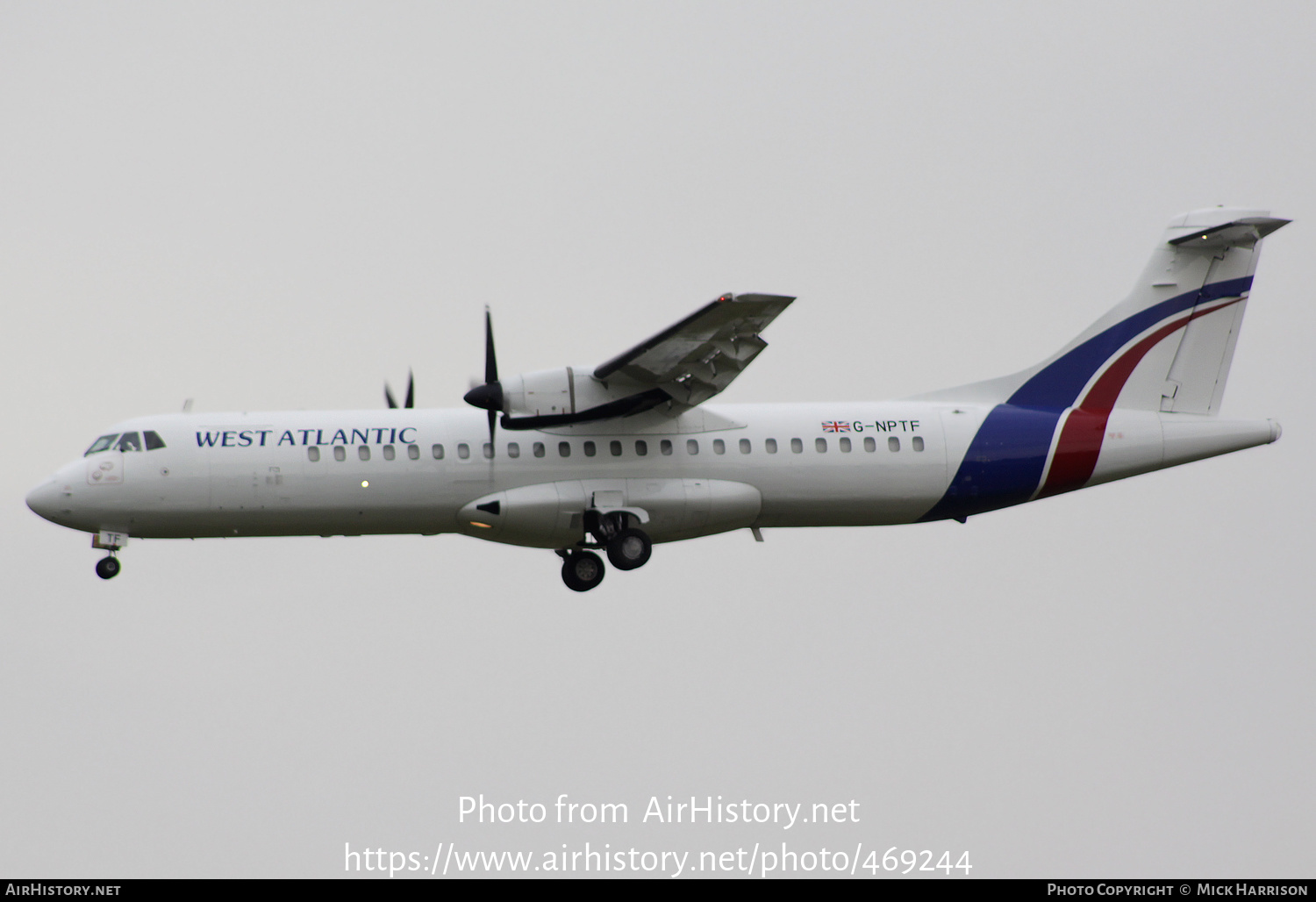 Aircraft Photo of G-NPTF | ATR ATR-72-202/F | West Atlantic Cargo Airlines | AirHistory.net #469244