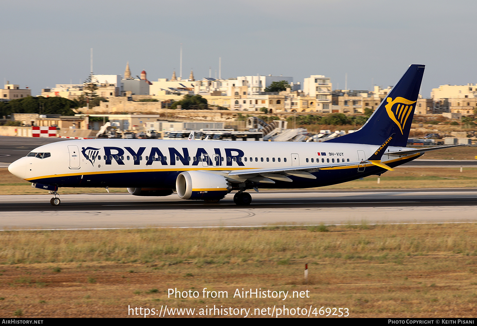 Aircraft Photo of 9H-VUY | Boeing 737-8200 Max 200 | Ryanair | AirHistory.net #469253