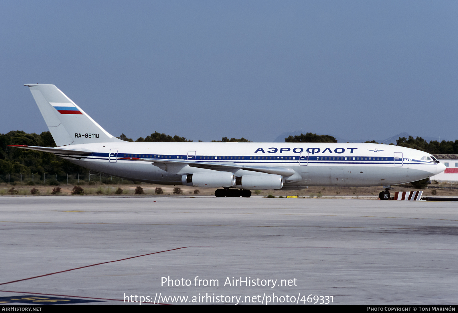 Aircraft Photo of RA-86110 | Ilyushin Il-86 | Aeroflot | AirHistory.net #469331