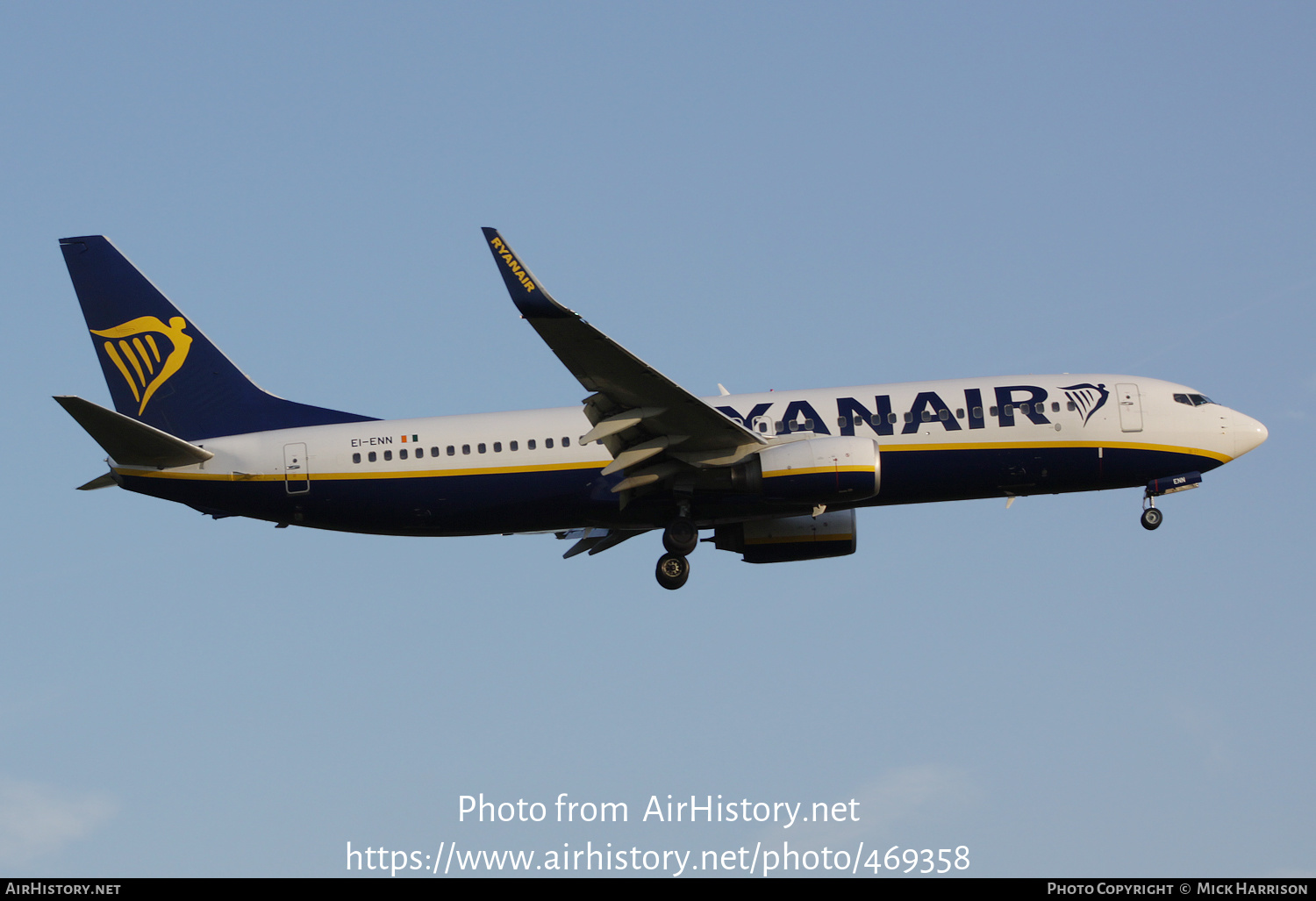 Aircraft Photo of EI-ENN | Boeing 737-8AS | Ryanair | AirHistory.net #469358