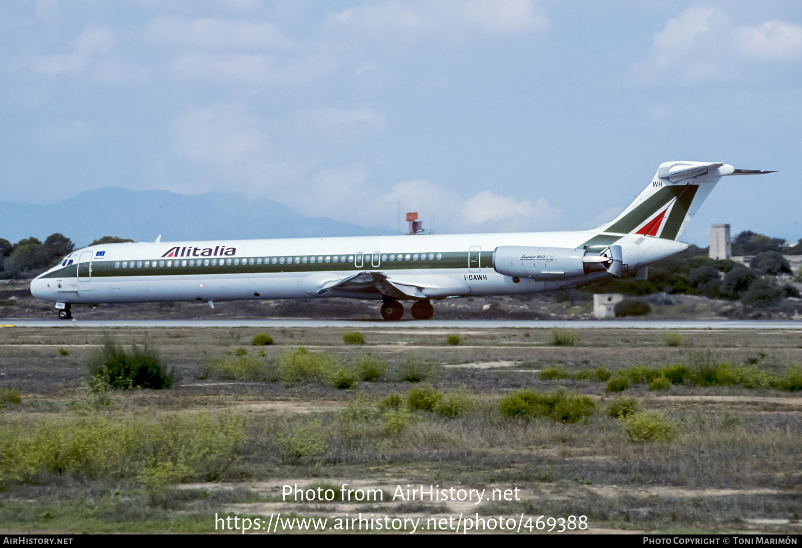 Aircraft Photo of I-DAWH | McDonnell Douglas MD-82 (DC-9-82) | Alitalia | AirHistory.net #469388