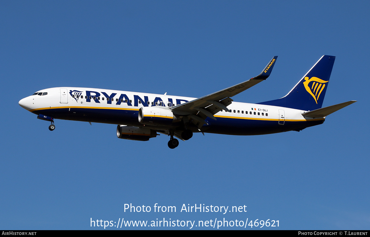 Aircraft Photo of EI-DLI | Boeing 737-8AS | Ryanair | AirHistory.net #469621