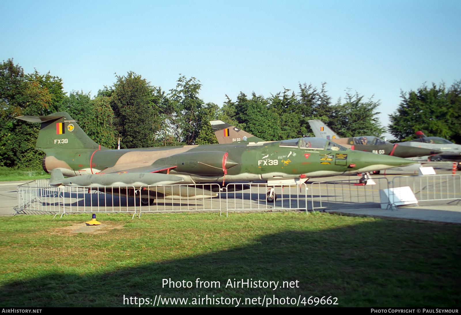 Aircraft Photo of FX39 | Lockheed F-104G Starfighter | Belgium - Air Force | AirHistory.net #469662