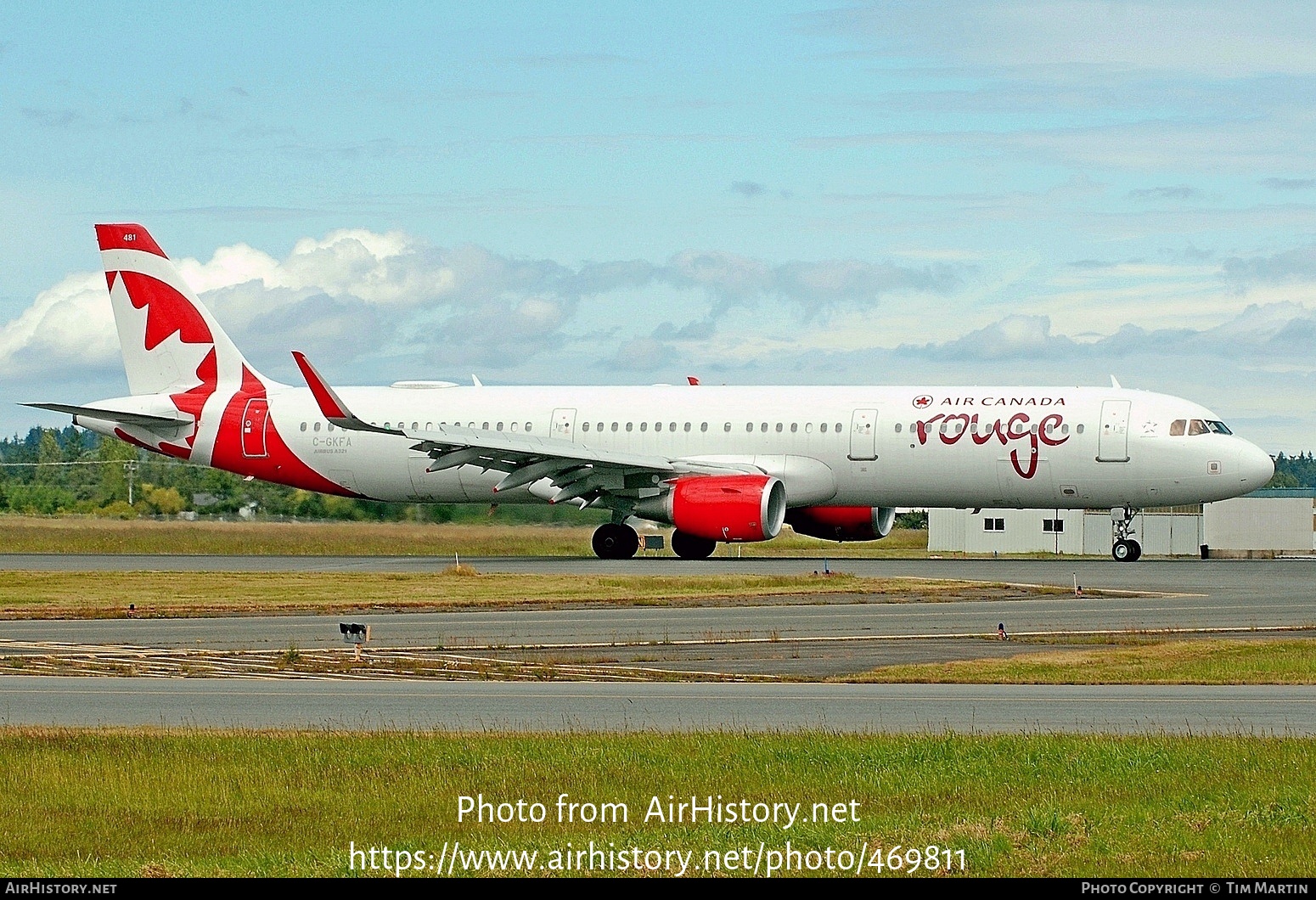 Aircraft Photo of C-GKFA | Airbus A321-211 | Air Canada Rouge | AirHistory.net #469811