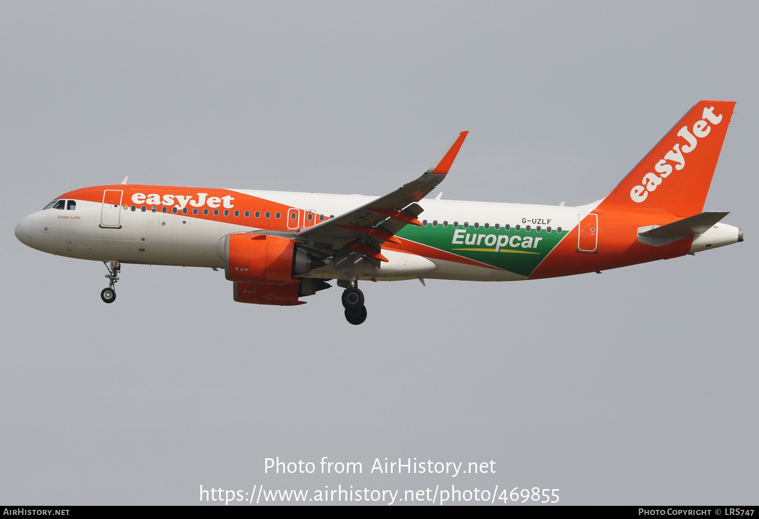 Aircraft Photo of G-UZLF | Airbus A320-251N | EasyJet | AirHistory.net #469855