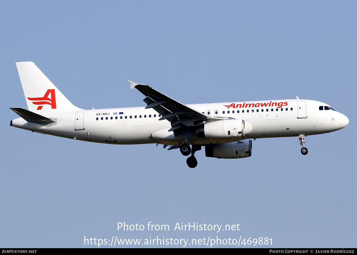 Aircraft Photo of SX-DGJ | Airbus A320-232 | Animawings | AirHistory.net #469881