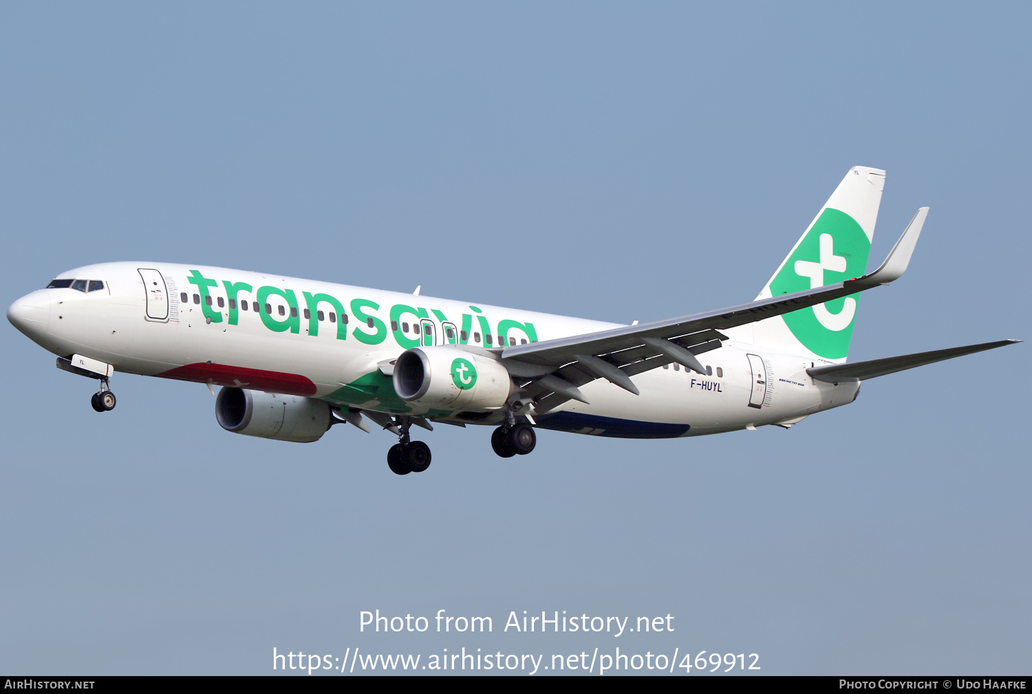 Aircraft Photo of F-HUYL | Boeing 737-86N | Transavia | AirHistory.net #469912