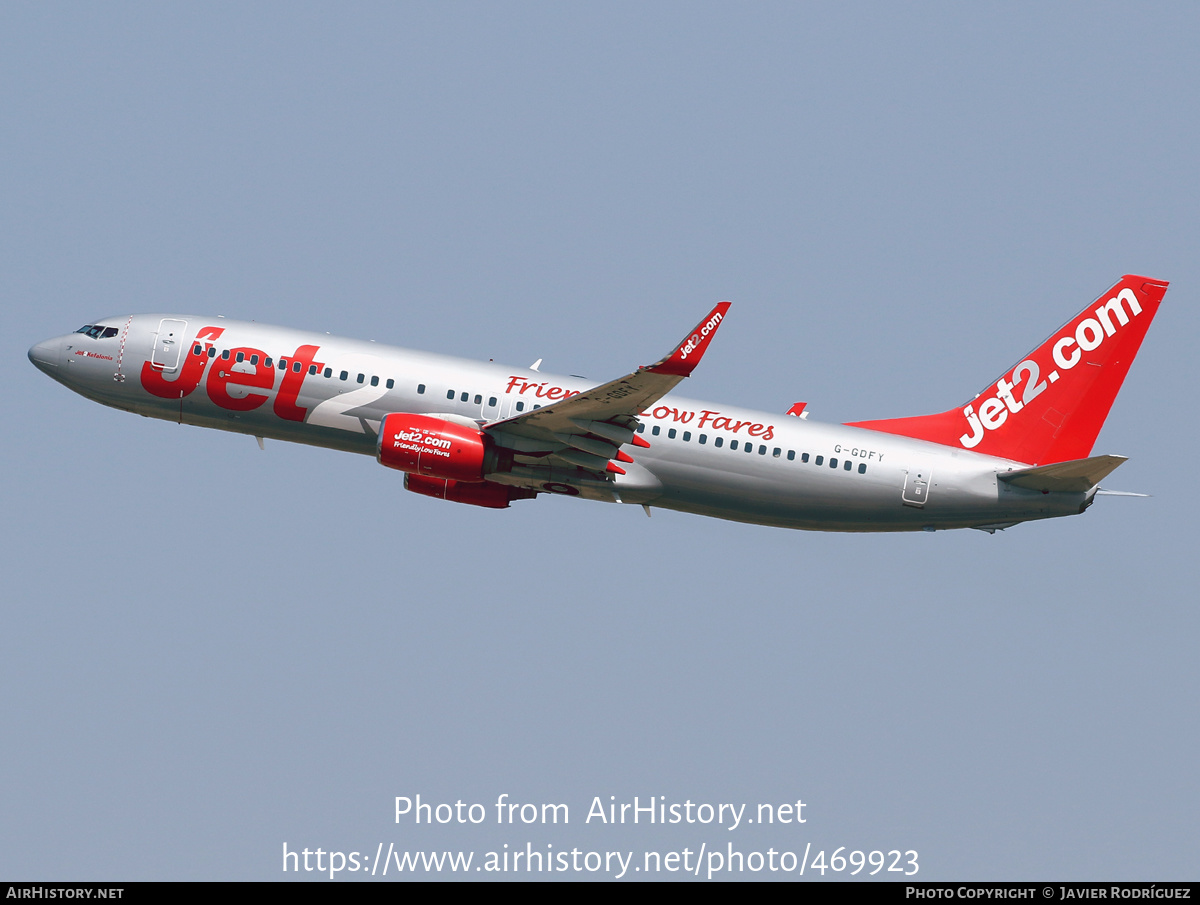 Aircraft Photo of G-GDFY | Boeing 737-86Q | Jet2 | AirHistory.net #469923