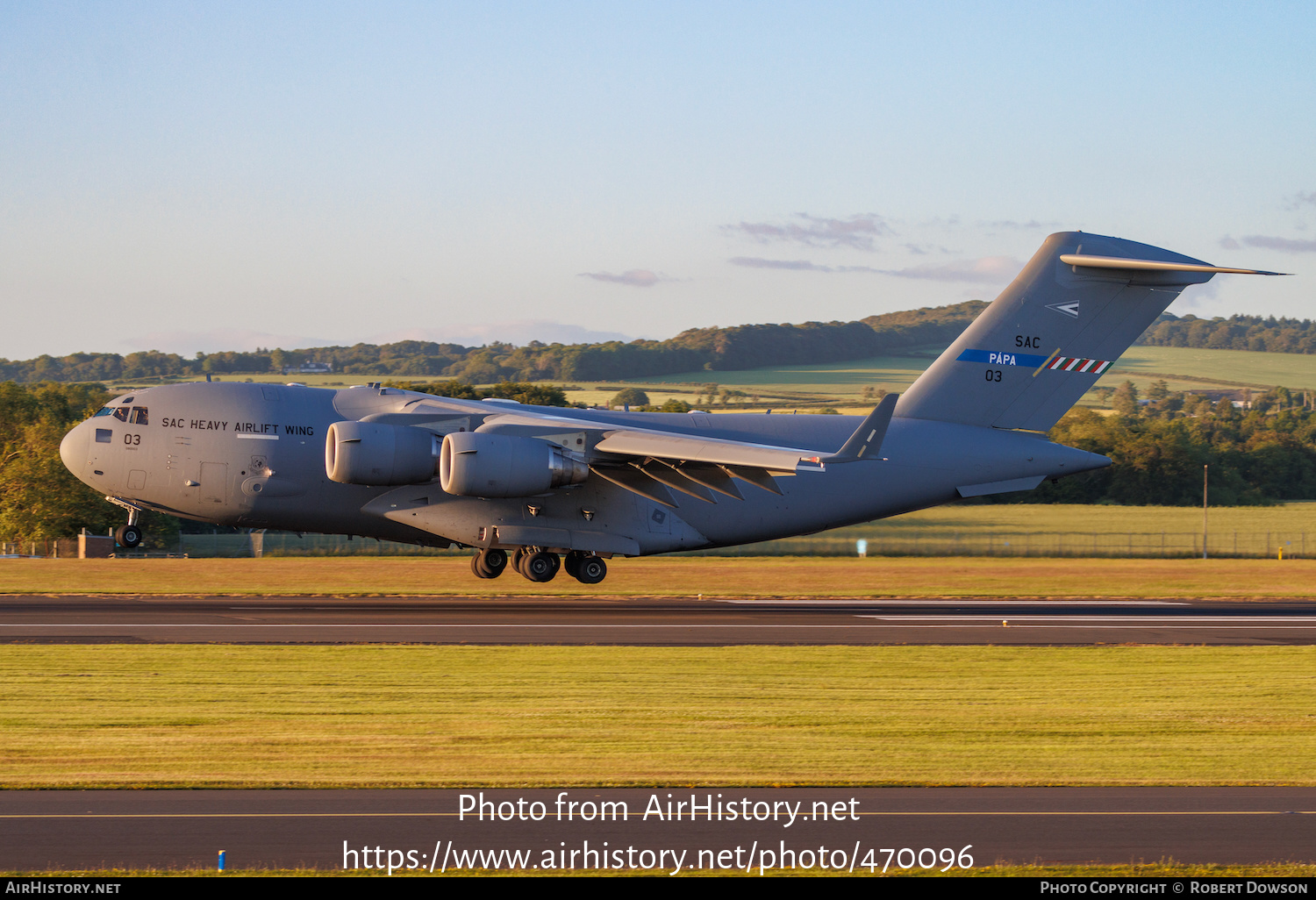 Aircraft Photo of 03 | Boeing C-17A Globemaster III | Hungary - Air Force | AirHistory.net #470096