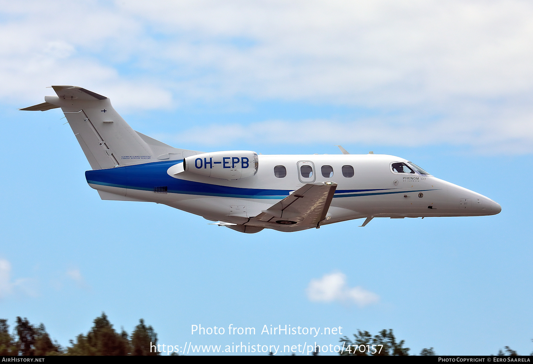 Aircraft Photo of OH-EPB | Embraer EMB-500 Phenom 100 | Suomen Ilmailuopisto - Finnish Aviation Academy | AirHistory.net #470157