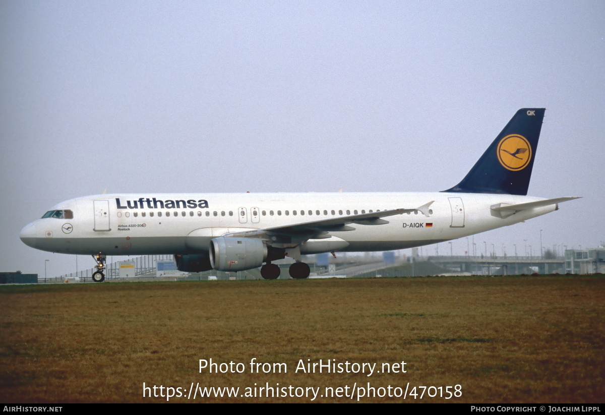 Aircraft Photo of D-AIQK | Airbus A320-211 | Lufthansa | AirHistory.net #470158