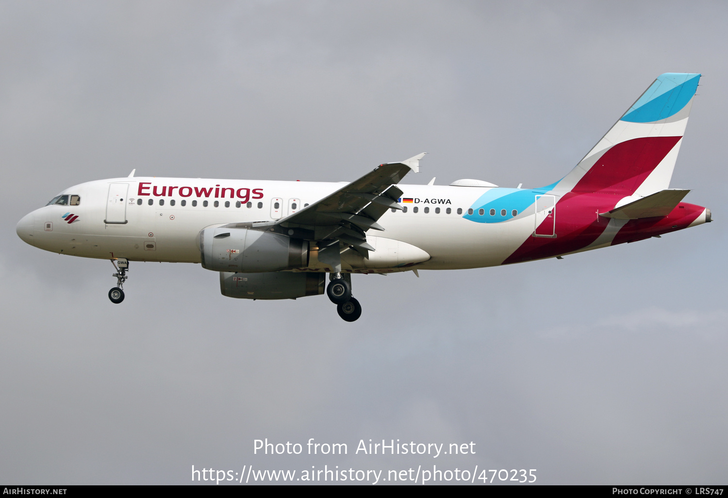 Aircraft Photo of D-AGWA | Airbus A319-132 | Eurowings | AirHistory.net #470235