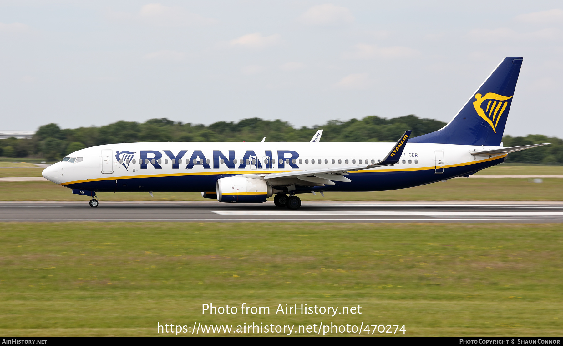 Aircraft Photo of 9H-QDR | Boeing 737-800 | Ryanair | AirHistory.net #470274