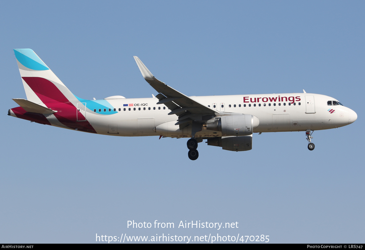 Aircraft Photo of OE-IQC | Airbus A320-214 | Eurowings | AirHistory.net #470285