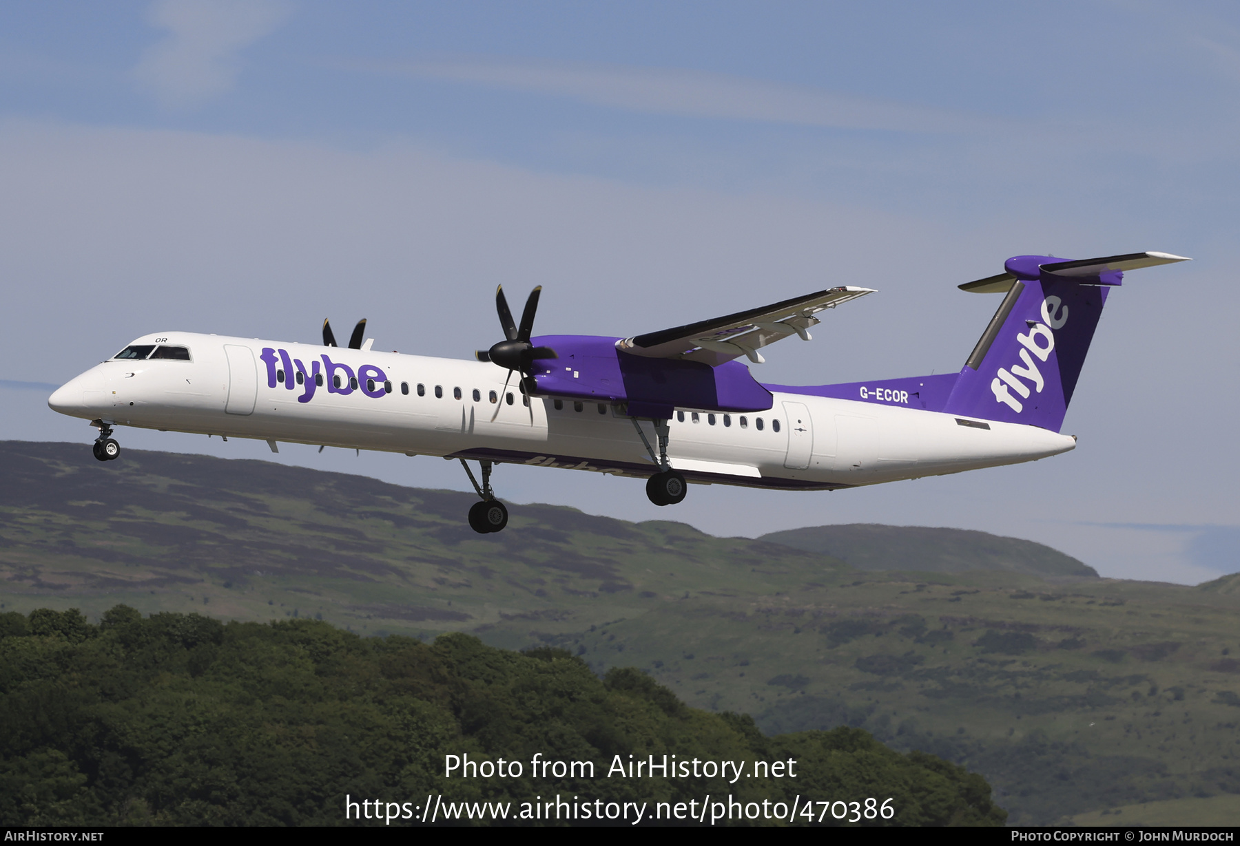 Aircraft Photo of G-ECOR | Bombardier DHC-8-402 Dash 8 | Flybe | AirHistory.net #470386