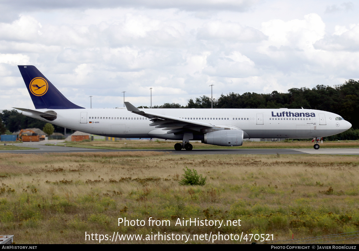 Aircraft Photo of D-AIKK | Airbus A330-343 | Lufthansa | AirHistory.net #470521