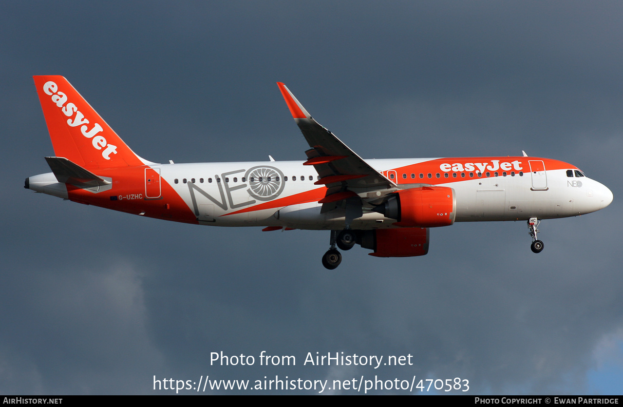 Aircraft Photo of G-UZHC | Airbus A320-251N | EasyJet | AirHistory.net #470583