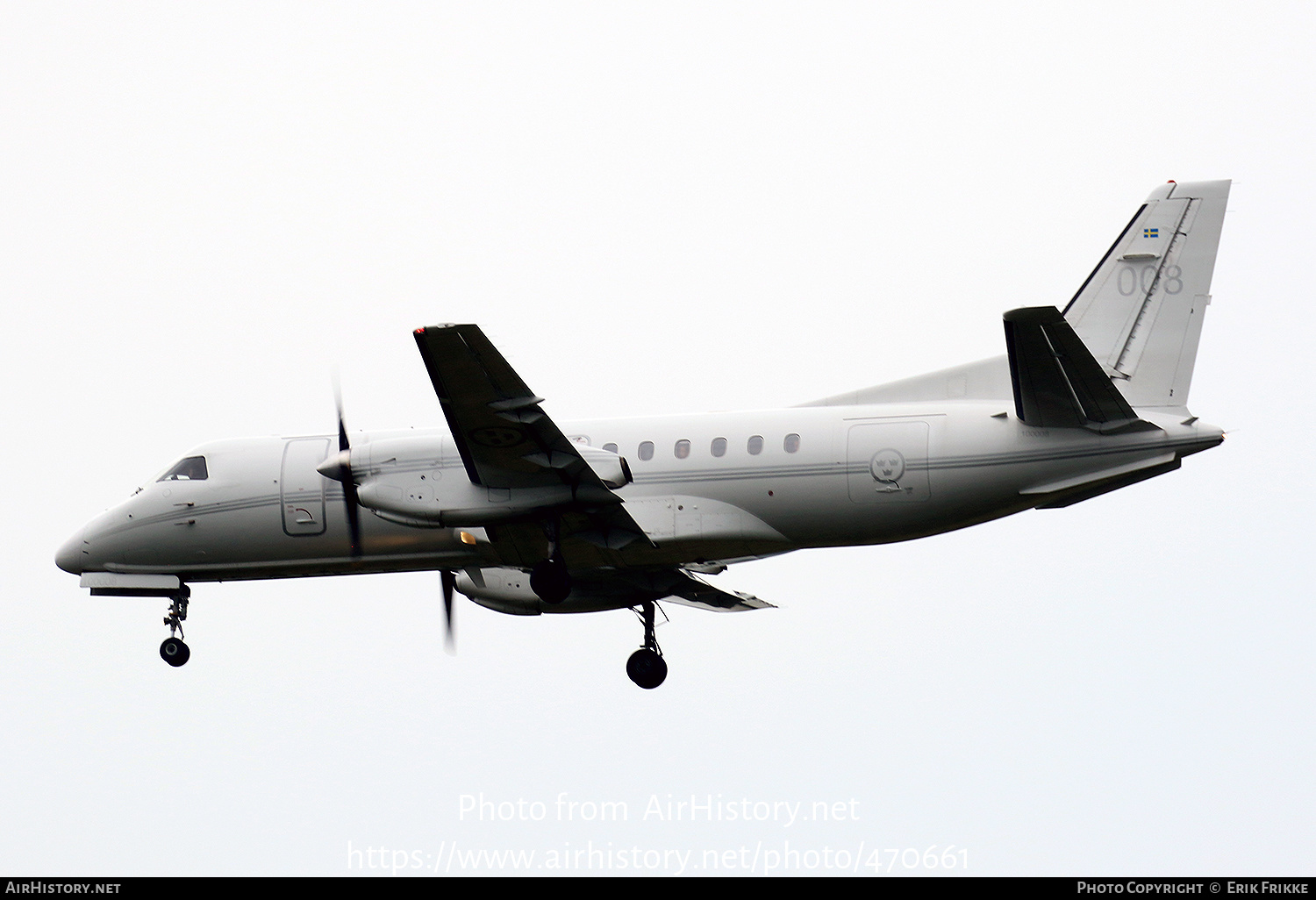 Aircraft Photo of 100008 | Saab Tp100C (340B/Plus) | Sweden - Air Force | AirHistory.net #470661