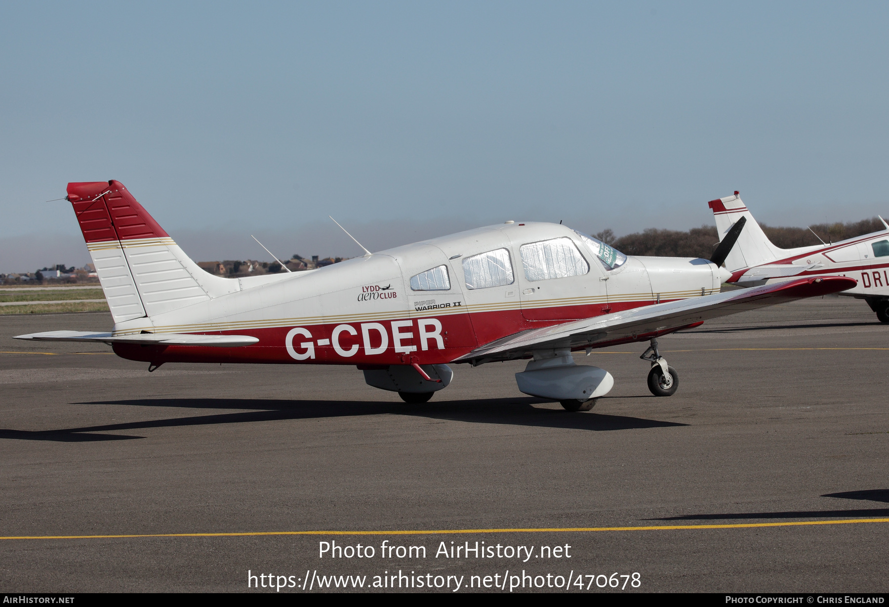 Aircraft Photo of G-CDER | Piper PA-28-161 Warrior II | Lydd Aero Club | AirHistory.net #470678