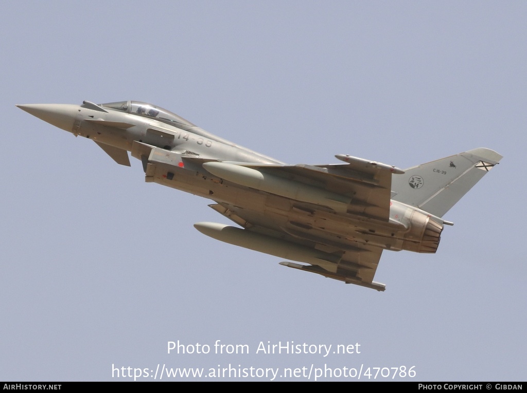 Aircraft Photo of C.16-39 | Eurofighter EF-2000 Typhoon S | Spain - Air Force | AirHistory.net #470786