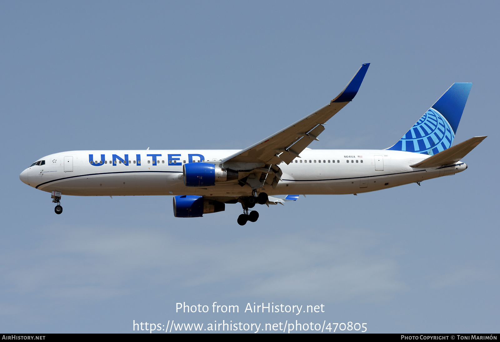 Aircraft Photo of N641UA | Boeing 767-322/ER | United Airlines | AirHistory.net #470805