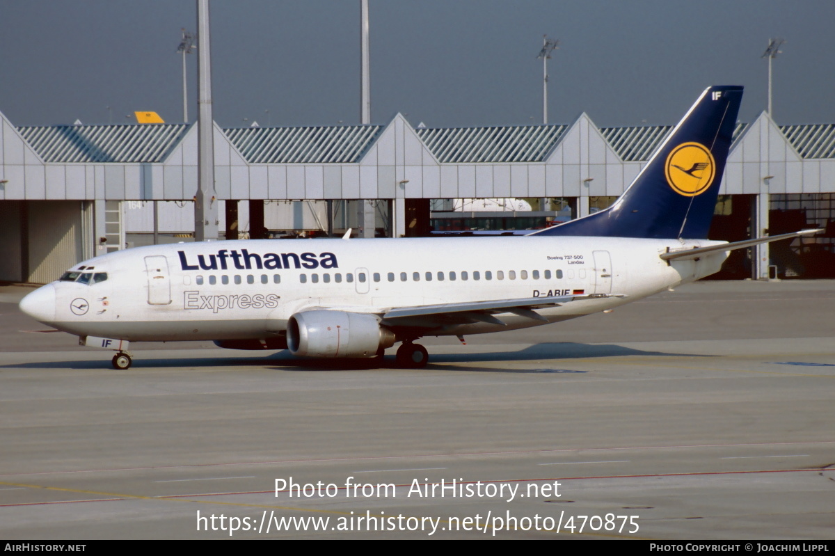 Aircraft Photo of D-ABIF | Boeing 737-530 | Lufthansa Express | AirHistory.net #470875