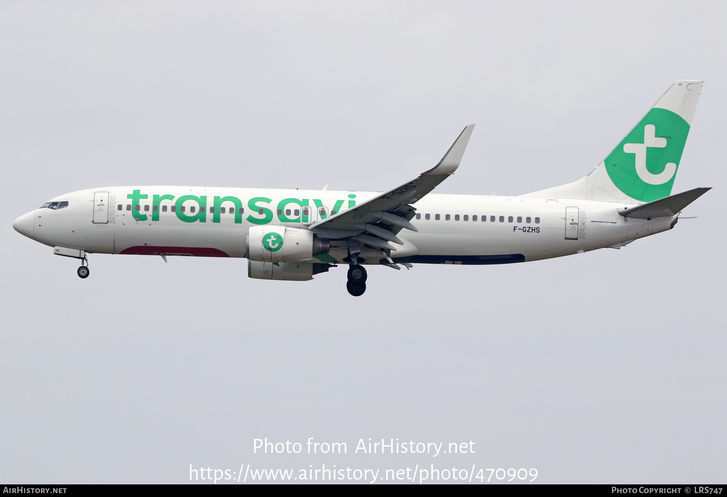 Aircraft Photo of F-GZHS | Boeing 737-8AL | Transavia | AirHistory.net #470909