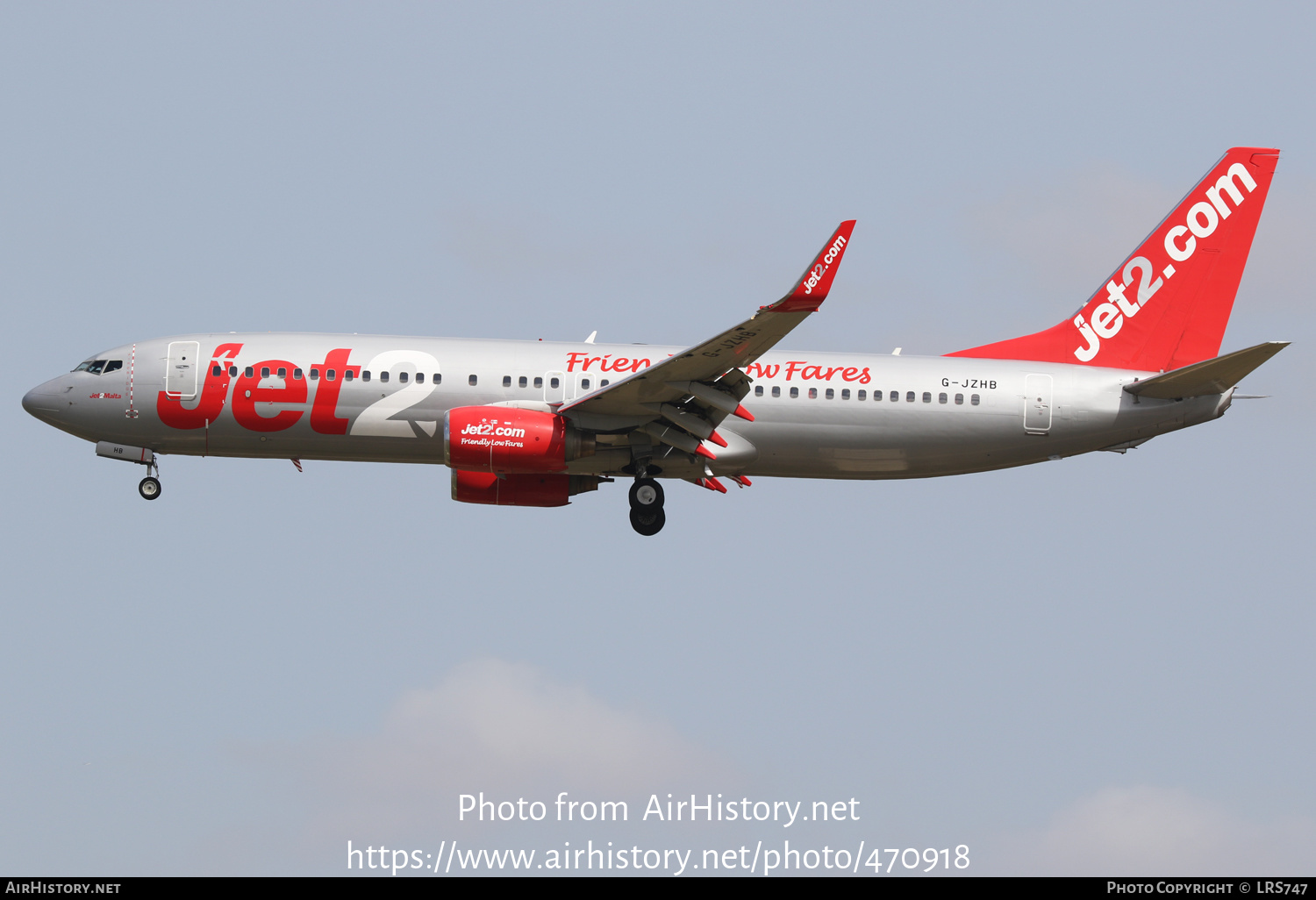 Aircraft Photo of G-JZHB | Boeing 737-8K5 | Jet2 | AirHistory.net #470918