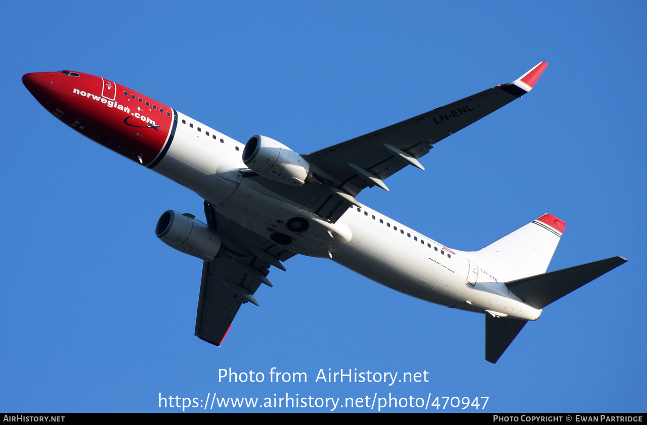 Aircraft Photo of LN-ENL | Boeing 737-8JP | Norwegian | AirHistory.net #470947